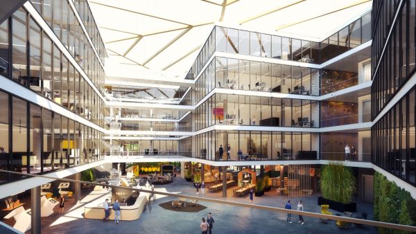 Lichtdurchflutetes Atrium